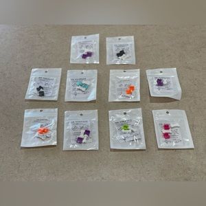 Various colors set of 10 plastic charging cord protectors and identifiers